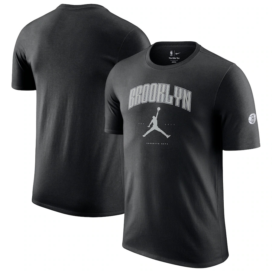 Men NBA brooklyn nets black 2025 T shirts